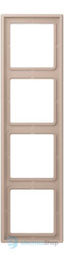 Рамка 4-постовая Jung LS990 LC984240 дюропласт, ombre brûlée claire (32131)