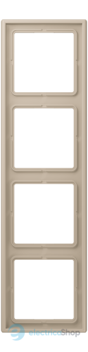 Рамка 4-постовая Jung LS990 LC984243 дюропласт, ombre naturelle claire (32142)