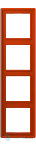 Рамка 4-постовая Jung LS990 LC984244 дюропласт, rouge vermillon 59 (4320A)
