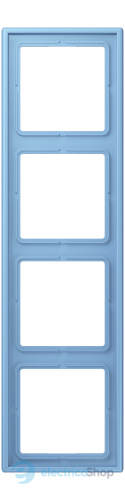 Рамка 4-постовая Jung LS990 LC984256 дюропласт, bleu céruléen 59 (4320N)