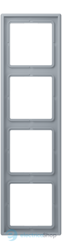 Рамка 4-постовая Jung LS990 LC984257 дюропласт, gris clair 59 (4320O)