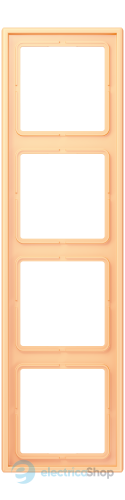 Рамка 4-постовая Jung LS990 LC984258 дюропласт, terre sienne claire 59 (4320P)