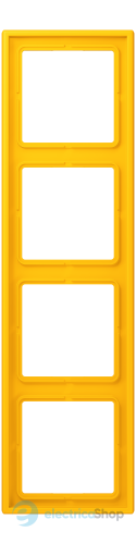 Рамка 4-постова Jung LS990 LC984263 дюропласт, le jaune vif (4320W)