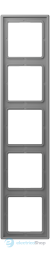Рамка 5-постовая Jung LS990 LC985203 дюропласт, gris 31 (32011)