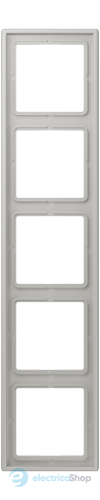 Рамка 5-постовая Jung LS990 LC985205 дюропласт, gris clair 31 (32013)