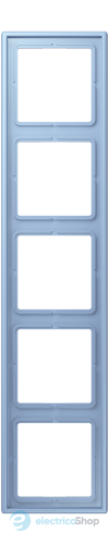 Рамка 5-постовая Jung LS990 LC985207 дюропласт, outremer moyen (32021)