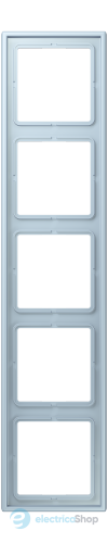 Рамка 5-постовая Jung LS990 LC985208 дюропласт, outremer clair (32022)