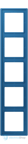 Рамка 5-постовая Jung LS990 LC985211 дюропласт, bleu céruléen 31 (32030)