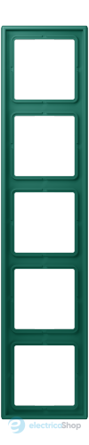 Рамка 5-постовая Jung LS990 LC985216 дюропласт, vert anglais (32040)