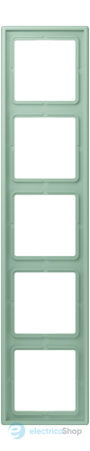 Рамка 5-постовая Jung LS990 LC985217 дюропласт, vert anglais clair (32041)