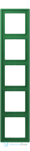 Рамка 5-постовая Jung LS990 LC985219 дюропласт, vert foncé (32050)