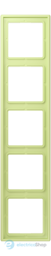Рамка 5-постовая Jung LS990 LC985222 дюропласт, vert jaune clair (32053)