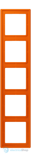 Рамка 5-постовая Jung LS990 LC985224 дюропласт, orange (32080)