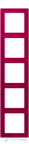 Рамка 5-постовая Jung LS990 LC985230 дюропласт, rouge rubia (32101)