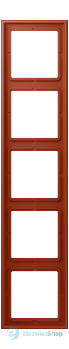 Рамка 5-постовая Jung LS990 LC985232 дюропласт, l'ocre rouge (32110)