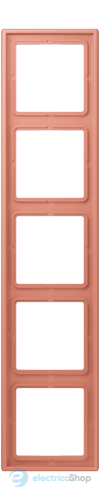 Рамка 5-постовая Jung LS990 LC985233 дюропласт, l’ocre rouge moyen (32111)