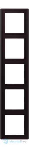 Рамка 5-постовая Jung LS990 LC985248 дюропласт, noir d'ivoire (4320E)