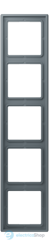 Рамка 5-постовая Jung LS990 LC985251 дюропласт, gris 59 (4320H)