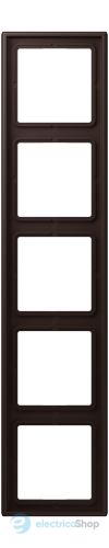 Рамка 5-постовая Jung LS990 LC985252 дюропласт, terre d‘ombre brûlée 59 (4320J)
