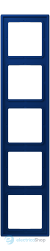 Рамка 5-постовая Jung LS990 LC985261 дюропласт, bleu outremer foncé (4320T)