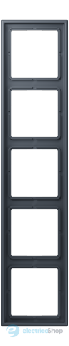Рамка 5-постовая Jung LS990 LC985262 дюропласт, gris foncé (4320U)