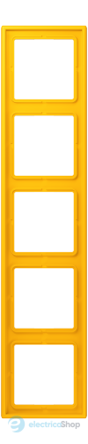 Рамка 5-постовая Jung LS990 LC985263 дюропласт, le jaune vif (4320W)