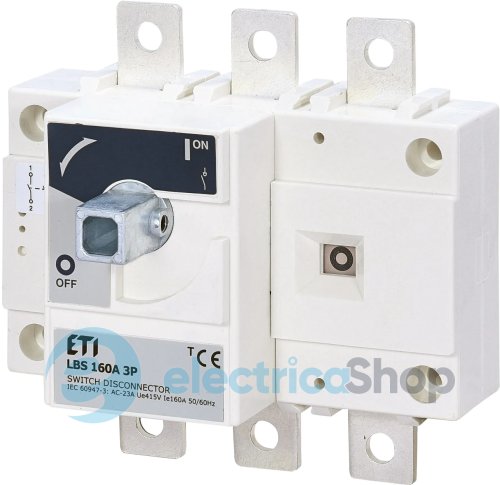 Выключатель нагрузки 1-0, 3P 160А, LBS ETI 4661450