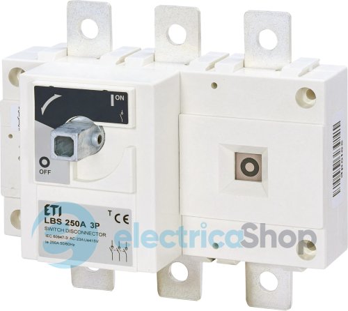 Выключатель нагрузки 1-0, 3P 250А, LBS ETI 4661451