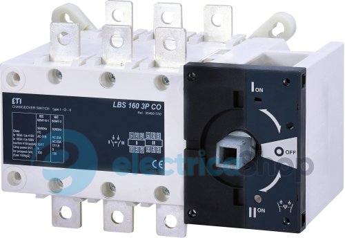 Переключатель нагрузки 1-0-2, 3P, 160А LBS CO ETI 4661550
