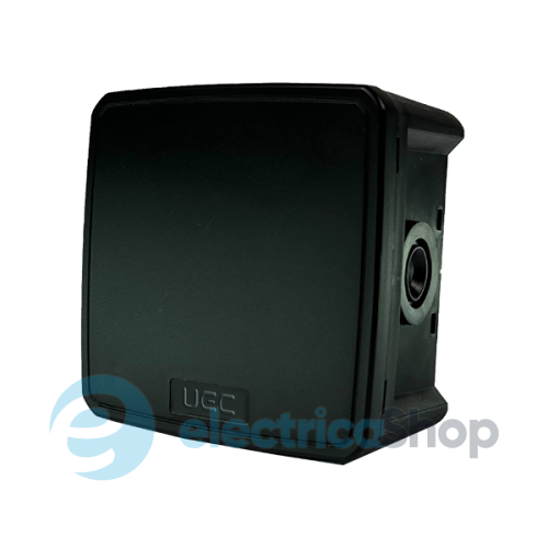 Коробка монтажна накладна 75х75х48 мм (зовн. 90х90х51 мм) IP54 чорна UEC JB-075-075-048-G-IP54-BL