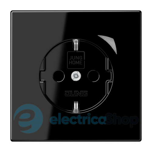 Розетка с з/к 250V/16A JUNG HOME Energy BTLS1521SESW черный