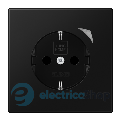 Розетка с з/к 250V/16A JUNG HOME Energy BTLS1521SESWM черный матовый