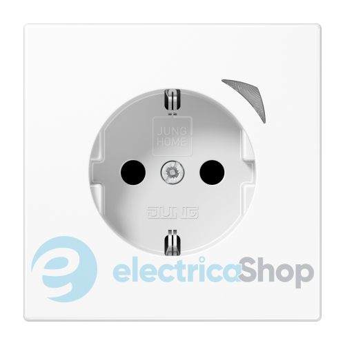 Розетка із з/к 250V/16A, шторки, JUNG HOME Energy BTLS1521SEWW білий