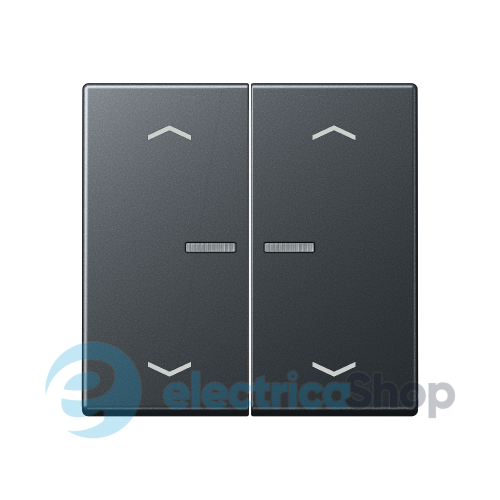 Клавиша с симовлом «стрелки» JUNG HOME, 2 группы, BTA17102BFPANM антрацит матовый