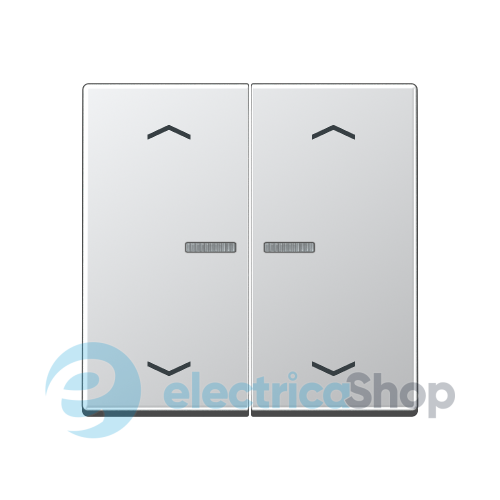 Клавиша с симовлом «стрелки» JUNG HOME, 2 группы, BTA17102PAL алюминий