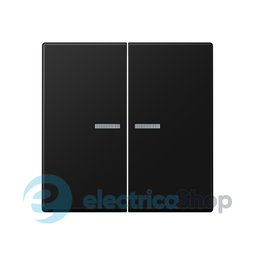 Клавиша JUNG HOME, 2 группы, BTA17102SWM черный матовый