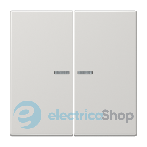 Клавиша JUNG HOME, 2 группы, BTLS17102LG светло-серый