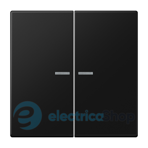 Клавиша JUNG HOME, 2 группы, BTLS17102SWM черный матовый