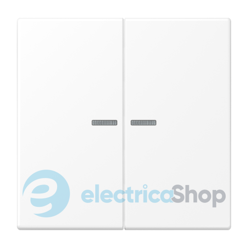 Клавиша JUNG HOME, 2 группы, BTLS17102WWM белый матовый