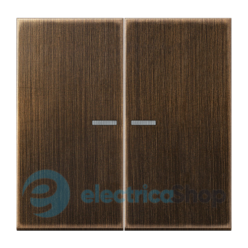 Клавиша JUNG HOME, 2 группы, BTME17102AT латунь Antik