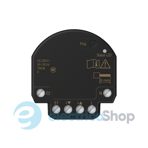 Актуатор жалюзи JUNG HOME міні, 1 канал, 2 бінарні входи BTJ1B2U