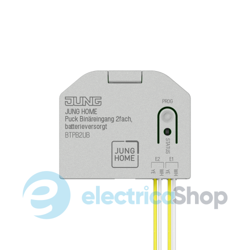 Базовый бинарный вход JUNG HOME 2 канала с питанием от батарейки BTPB2UB