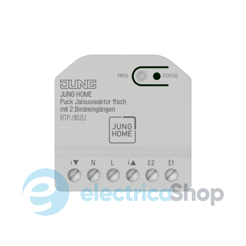 Базовый актуатор жалюзы JUNG HOME с 2-мя бинарными входами BTPJ1B2U