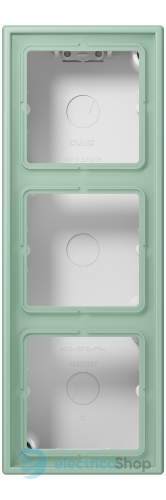 Коробка 3-п. накладного монтажу JUNG LC583A217 vert anglais clair (32041)