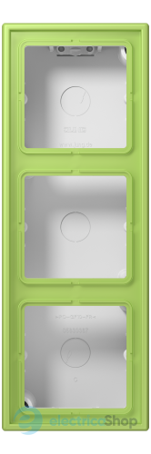 Коробка 3-п. накладного монтажу JUNG LC583A221 vert clair (32052)