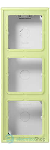 Коробка 3-п. накладного монтажу JUNG LC583A222 vert jaune clair (32053)