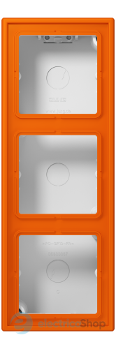 Коробка 3-п. накладного монтажу JUNG LC583A224 orange (32080)