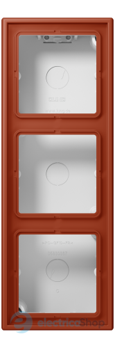 Коробка 3-п. накладного монтажу JUNG LC583A232 l'ocre rouge (32110)