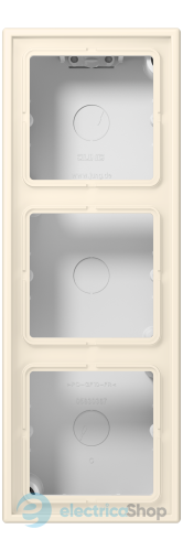 Коробка 3-п. накладного монтажу JUNG LC583A245 blanc ivoire (4320B)