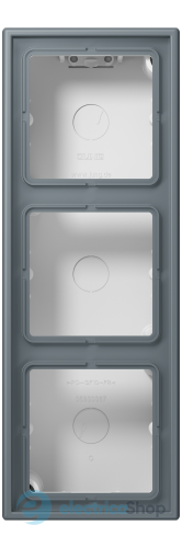 Коробка 3-п. накладного монтажу JUNG LC583A251 gris 59 (4320H)